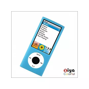 iPod Nano-5粉彩矽膠保護套 (粉藍)