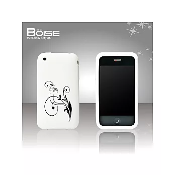 Nude-Bloom手感系列 鳥語花香iphone 3G/3GS 保護套/白