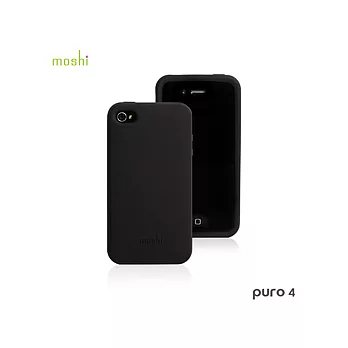 moshi Puro 4 雅緻矽膠保護套 (黑)