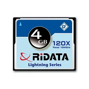 錸德RiDATA 120X 4GB CF記憶卡