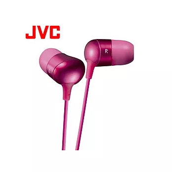 JVC 亮彩舒適型耳道式耳機 HAFX35P(粉紅)