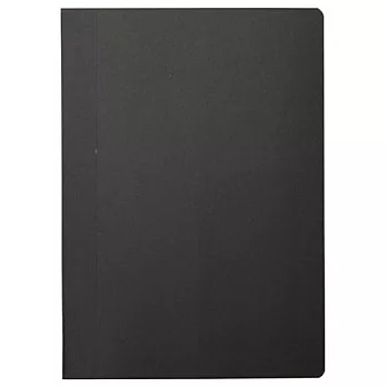 [MUJI 無印良品]黑色封面滑順筆記本/A6.72頁