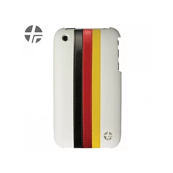 TREXTA STRIPE 世界盃系列真皮背蓋式保護殼附螢幕保護貼-德國德國