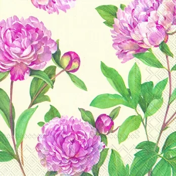 蝶古巴特藝術餐巾紙 [牡丹玫瑰]