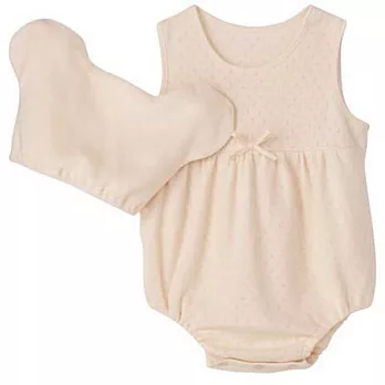 [MUJI 無印良品]嬰兒有機棉禮盒/無袖連身/帽