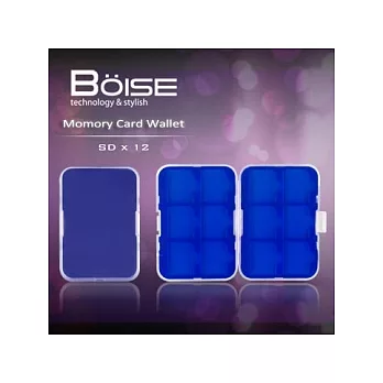 BOISE Momory Card Wallet SD卡專用收納盒/藍藍