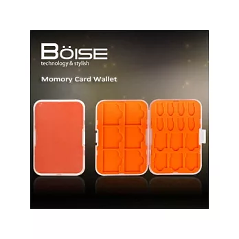 BOISE Momory Card Wallet 3種記憶卡收納盒/橘