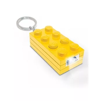 樂高二代長型方塊燈鑰匙圈(黃色)