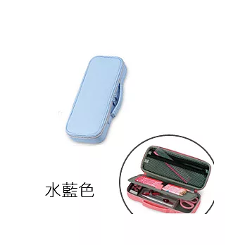 人氣合皮筆盒(水藍)