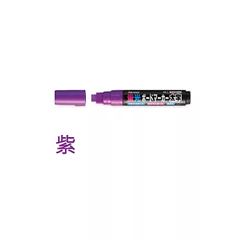 太字粗細3用易擦水性螢光筆(紫)