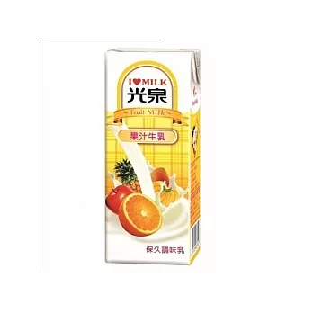 光泉果汁乳200ml/箱-24入