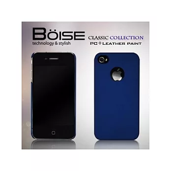 Classic Collection手感皮革漆系列 經典純色iPhone 4 保護殼/藍