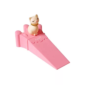 優雅小貓造型門擋-貴氣白貓