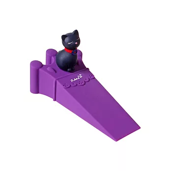 優雅小貓造型門擋-沉穩黑貓