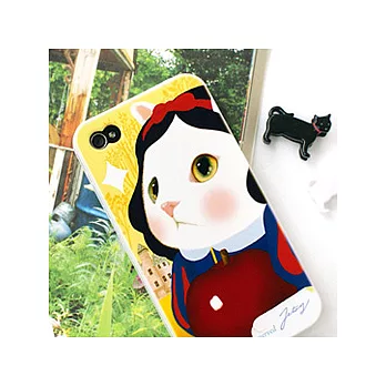 Jetoy,choo choo甜蜜貓iPhone4/4S手機殼VER.1_Snow white