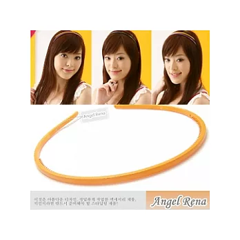 【Angel Rena】韓製˙細版壓克力時尚髮箍(柳橙鮮黃)