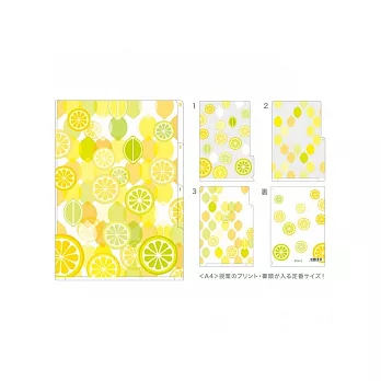 midori 3層資料夾new (A6) 檸檬 (A6) 檸檬