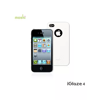 Moshi iGlaze 4 -iPhone 4 專用超薄時尚保護背殼(白)白