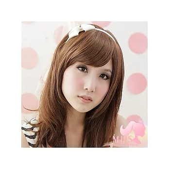 【魔髮心機】完美呈現頭頂式瀏海假髮片-淺棕BC0237