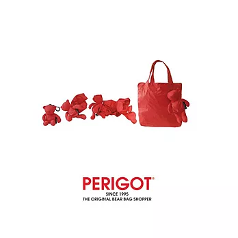 PERIGOT BEAR BAG SHOPPER SMALL ROUGE 貝貝熊 時尚環保小熊包經典紅 小