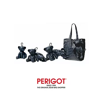 PERIGOT BEAR BAG SHOPPER SMALL DAMIER GRIS 貝貝熊 時尚環保小熊包經典灰格小