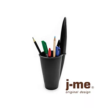 [j-me] pen lid pen holder-black 筆筒(黑)