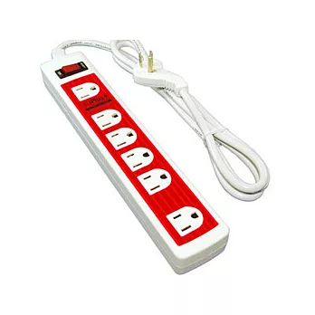 保護傘 3孔6座1切 1650W高容量 安全延長線 (6尺1.8M)