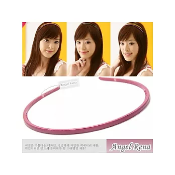 【Angel Rena】韓製˙細版壓克力時尚髮箍(法國桃粉)