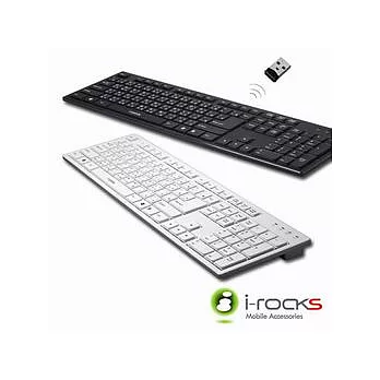 I-Rocks RF-6430(白)無線懸浮式巧克力鍵盤
