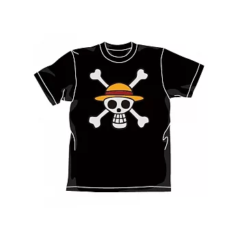 《One Piece》魯夫 海賊旗 造型T恤-黑色（M）--Cospa出品