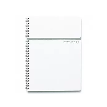 MIDORI CL系列綁帶雙線圈筆記本＜B5＞ 純白