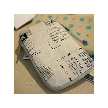 小旅行筆袋系列-小郵戳米、卡其