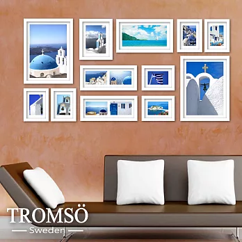 TROMSO瑞典時尚相框牆12框組/白色