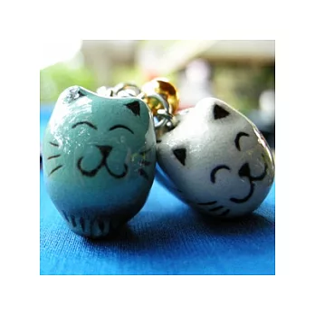 ＜Hello Pottery＞陶瓷手機吊飾 情侶貓(不選色，隨機出貨)