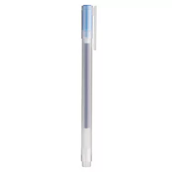 [MUJI 無印良品]膠墨中性筆/0.38/水藍(K)水藍