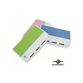 彩色精靈- USB2.0高速傳輸介面4埠HUB集線器-皮革紅(UGT-MH100-PK)