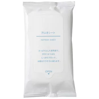 [MUJI 無印良品]攜帶用拭汗濕紙巾/12張(K)