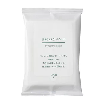 [MUJI 無印良品]攜帶用溶水濕紙巾/12張(K)