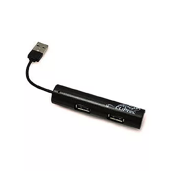 CLiPtec Cylinder USB Port Hub-時尚黑