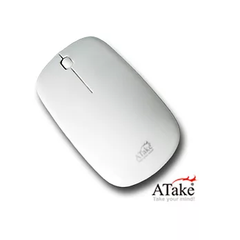ATake 純平無線Nano三鍵式光學鼠-白