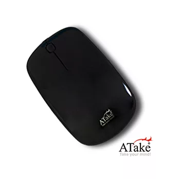 ATake 純平無線Nano三鍵式光學鼠-黑
