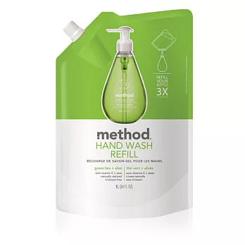 Method 美則 綠茶蘆薈天然洗手乳(補充包)1000ml