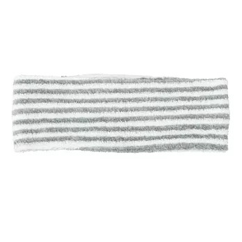 [MUJI 無印良品]圈絨頭巾/細.灰條紋(K)