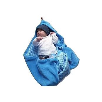 荷蘭Snoozebaby寶貝外出型便利包巾 /粉藍粉藍色