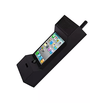 iPhone 復古手提電話保護殼(3/3GS/4適用)黑