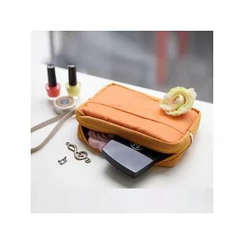 舒服尼龍口袋3C收納包(L)-Orange