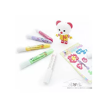 神奇爆米花泡泡筆-色彩鮮豔立體彩色筆組(6色入)
