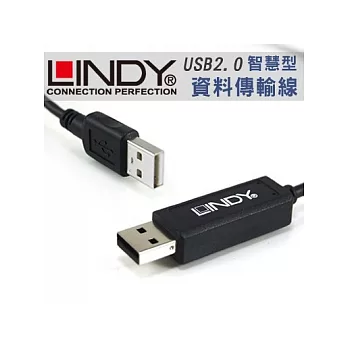 LINDY 林帝 USB2.0 智慧型 資料傳輸線 【內建KM模式】 (42617)