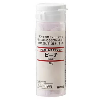 [MUJI 無印良品]小罐無糖口含糖(蜜桃)/28g