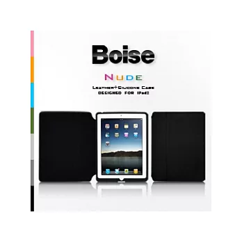 BOISE 手感系列 經典純色 iPad 2 保護皮套 (復古黑)